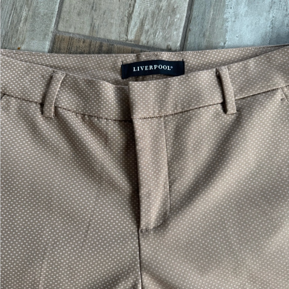 Liverpool Beige Microdot Trousers